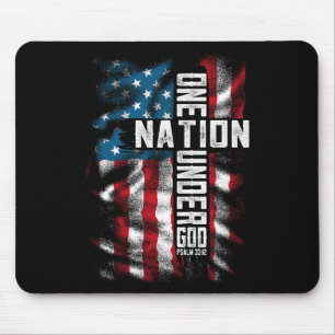 Männer One National Under God 4. Juli Männer Fraue Mousepad