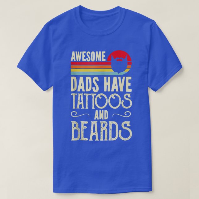 Männer Phantastische Väter haben Attok und Bärte F T-Shirt (Design vorne)