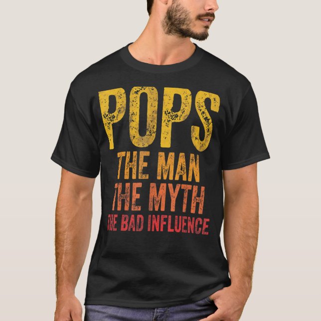 Männer Pop Der Mensch Der Mythos Der schlechte Ein T-Shirt (Vorderseite)