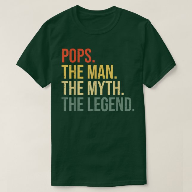 Männer Pop Der Mensch Der Mythos Die Legende Großv T-Shirt (Design vorne)