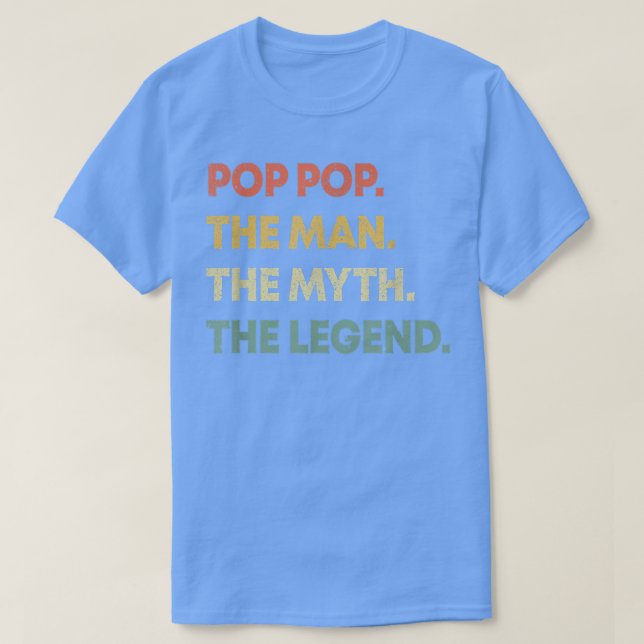 Männer Pop Pop Der Mann Der Mythos Der legendäre V T-Shirt (Design vorne)