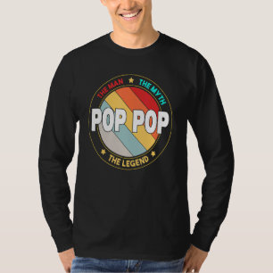 Männer Pop Pop Der Mann Der Mythos Der legendäre V T-Shirt