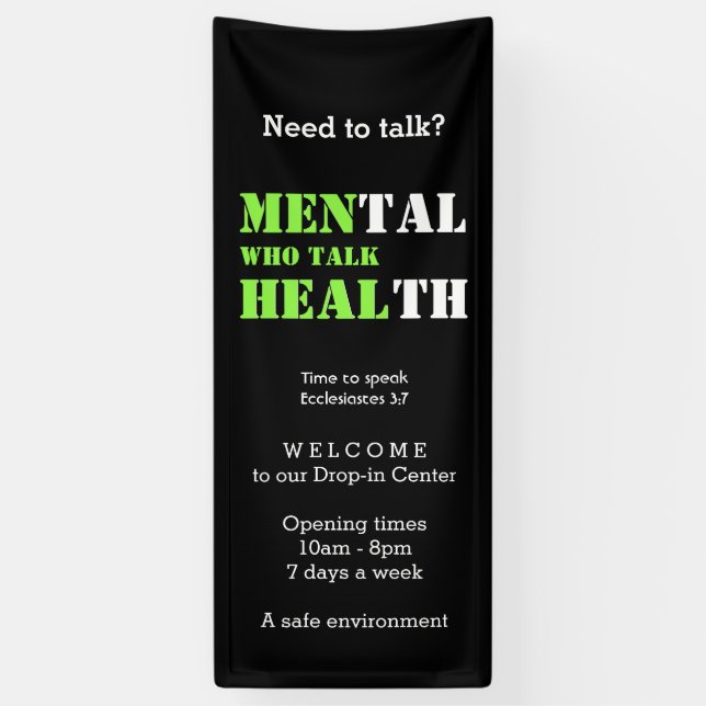MÄNNER Psychische Gesundheit MÄNNER, DIE GESUNDHEI Banner (Vertikal)