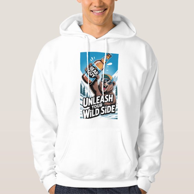 🍺 Männer Pullover – Lustiges Motiv: Mann mit Bier (Vorderseite)