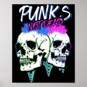 Männer-Punks, keine Regierungsbehörden _ Skelette Poster