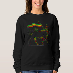 Männer Rastafarian Pride Reggae Rasta Lion Rast Sweatshirt