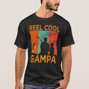 Männer Reel Cool Gampa Angeln Daddy Vintage Opa T-Shirt