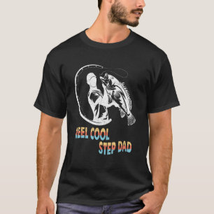 Männer Reel Cool Stiefvater Angeln Daddy Vaterta T-Shirt