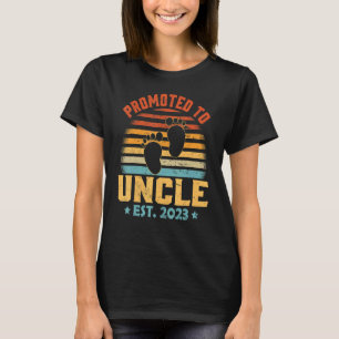 Männer-Retro-Beförderung bis Onkel Est 2023 Schwan T-Shirt
