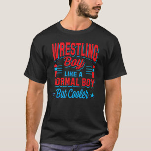 Männer ringen wie ein normaler Junge, aber cooler T-Shirt