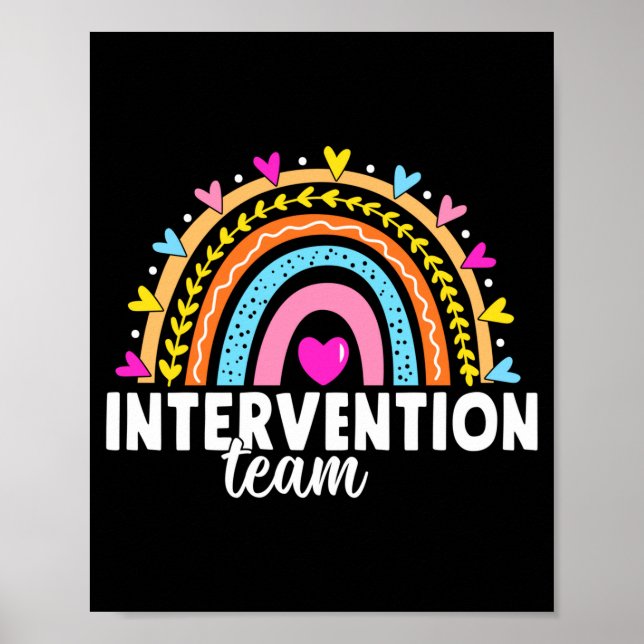 Männer RTI-Team-Reaktionsintervention Lehrer Schul Poster (Vorne)