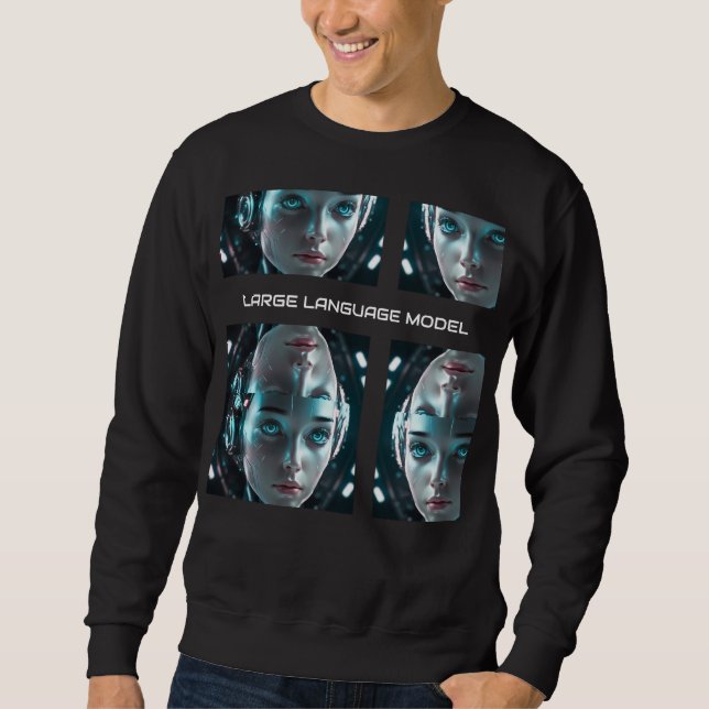 Männer;s Künstliche Intelligenz Roboter Sweatshirt (Vorderseite)