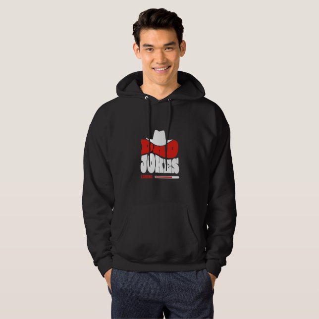 Männer "Schlechte Witze" Cowboy Kapuzenpullover -  Hoodie (Vorne ganz)