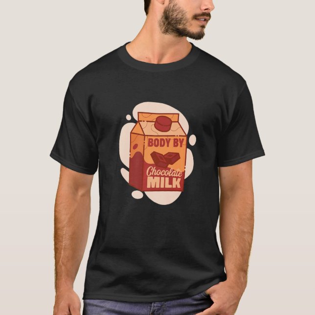 Männer Schokolade Milch Süßmilchnahrung T-Shirt (Vorderseite)