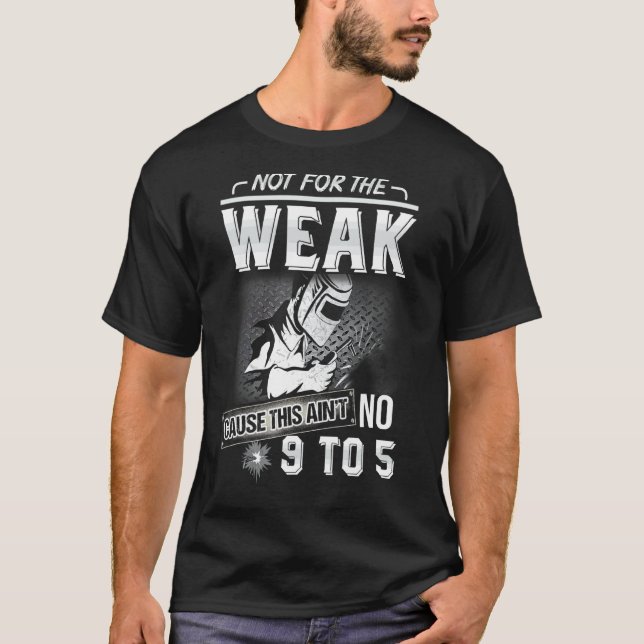 Männer-Schweißer für Männer arbeiten nicht für die T-Shirt (Vorderseite)