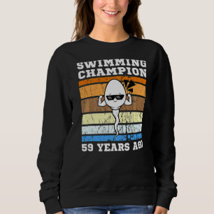 Männer schwimmen Champion vor 59 Jahren schnell Sp Sweatshirt