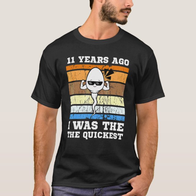 Männer schwimmen vor 11 Jahren schnell T-Shirt (Vorderseite)