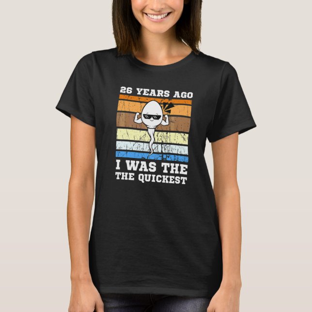 Männer schwimmen vor 26 Jahren schnell T-Shirt (Vorderseite)
