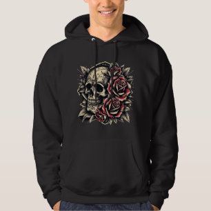 Männer Shirt aus gehobenem Schwitzen - Schädel und