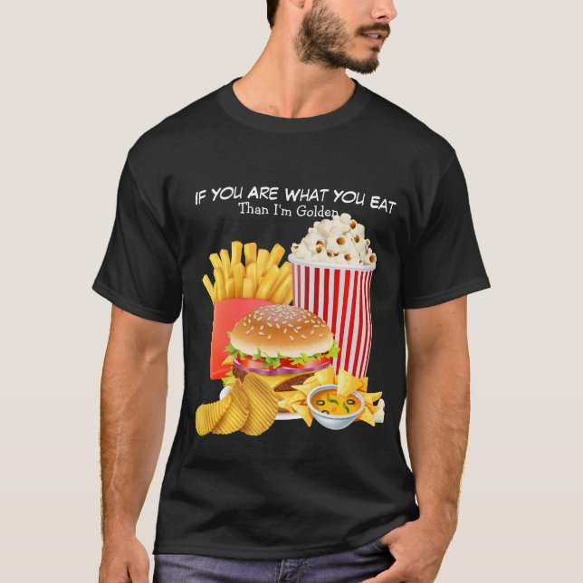 Männer Shirt Schneller Feinschmecker Dann bin ich  (Vorderseite)