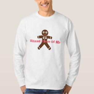 Männer Shirt Wanna Piece of Me Gingerbread Mann