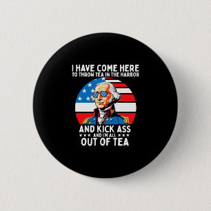 Männer sind hierher gekommen, um Tee George Washin Button