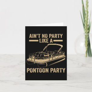 Männer sind kein Party wie ein Pontoon-Party-Ponto Karte