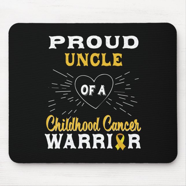 Männer sind stolz auf einen Krebskrieger im Kindes Mousepad (Vorne)
