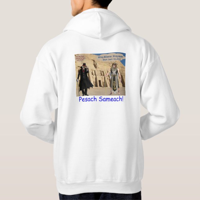Männer sind verrückt. Happy Passover. loris/Affe Hoodie (Rückseite)
