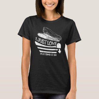 Männer Spaß Bootfahren Angeln Liebe es in den Anhä T-Shirt