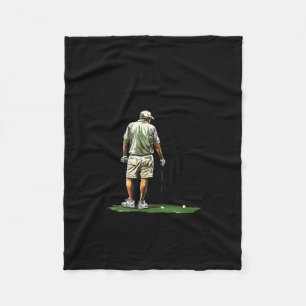 Männer spielen Golf Achtziger lustiger Golfer Golf Fleecedecke