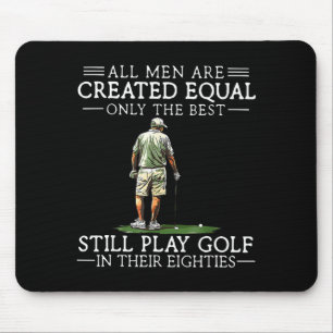 Männer spielen Golf Achtziger lustiger Golfer Golf Mousepad