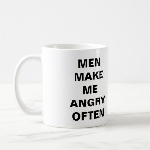 Männer stellen mich verärgerte häufig Tasse her