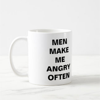 Männer stellen mich verärgerte häufig Tasse her