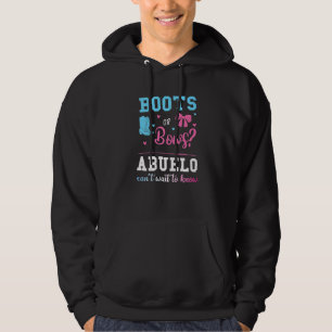 Männer Stiefel oder Bogen bei Geschlecht zeigen ro Hoodie