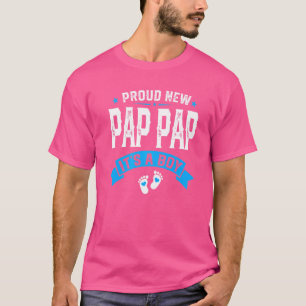 Männer Stolz Neuer Papa Papa Es Ist Ein Junge Gesc T-Shirt