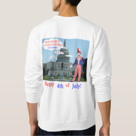Männer Sweatshirt. Glückwunsch 4. Ratte/Unclesam Sweatshirt