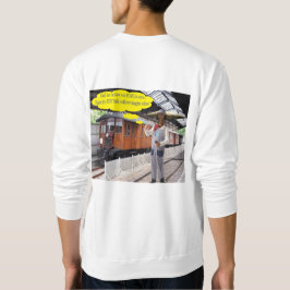 Männer Sweatshirt. Happy Vatertag. Kuh/Verhalten Sweatshirt