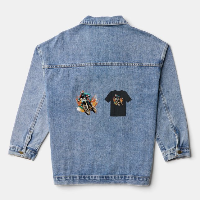 Männer-T - Shirt Jeansjacke (Rückseite)