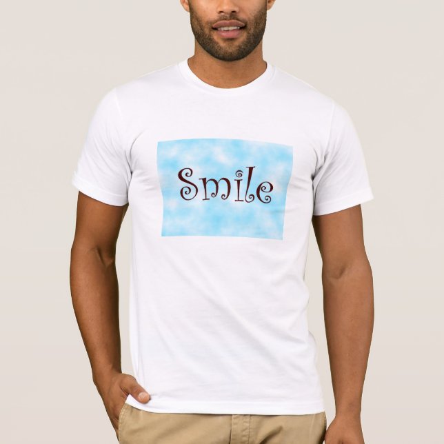 Männer-T - Shirt lächeln (Vorderseite)
