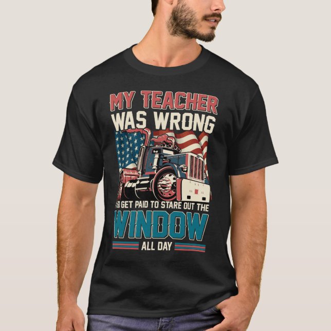 Männer T - Shirt - mein Lehrer hatte Unrecht, ich  (Vorderseite)