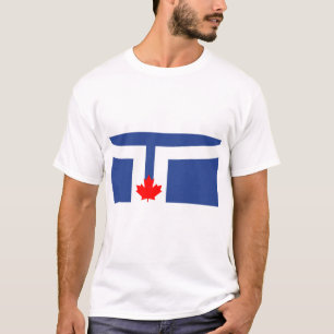 Männer-T-Shirt mit Flagge von Toronto, Kanada T-Shirt