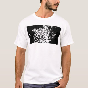 Männer T-Shirts Pop Art Leopard Vorlagenentwurf