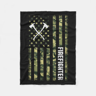 Männer Tarnung Amerikanische Flagge USA Tarnung Pa Fleecedecke