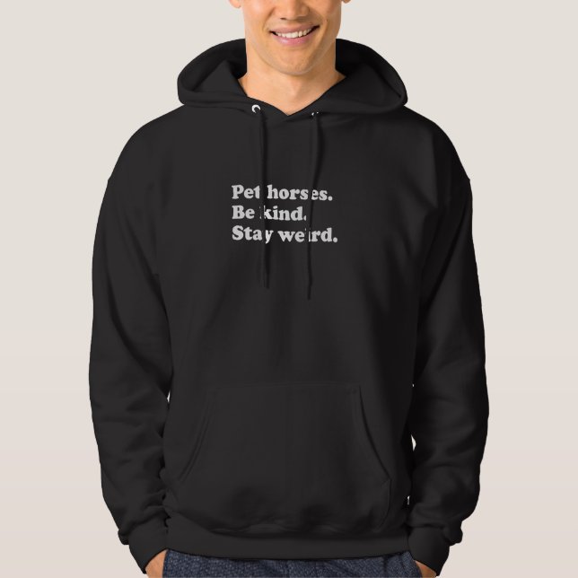 Männer Teenager oder Mädchen Gewitterpferde oder P Hoodie (Vorderseite)