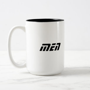 Männer Textname Küche gedruckte Trinkbehälter Tass Zweifarbige Tasse