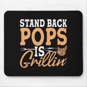 Männer treten zurück, Papa grillt BBQ, Dad grillt Mousepad