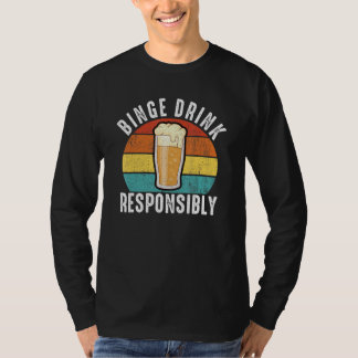 Männer trinken verantwortungsvoll lustige Junggese T-Shirt