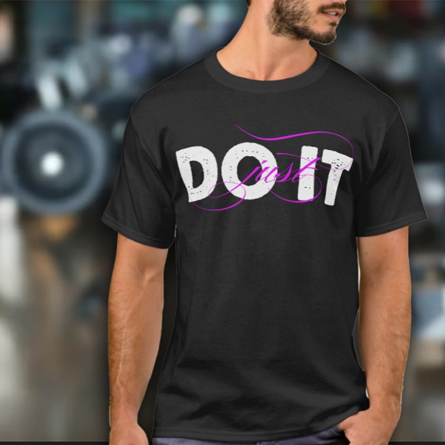 Männer-Übung 'Einfach Mach's' T-Shirt (Von Creator hochgeladen)