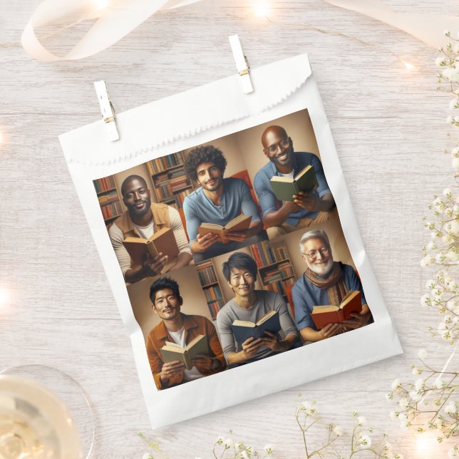 Männer und Bücher Geschenktütchen (Ausgeschnitten)